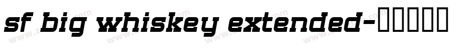 sf big whiskey extended字体转换